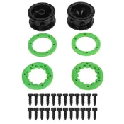 [waroom01] 2 套 RC 汽車輪胎輪轂沙漠越野六角輪適用於 ZD Racing DBX 10