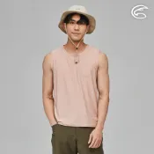ADISI 男浪花洞洞透氣背心AV2311013 (S-2XL) 豆沙粉｜輕量 吸濕排汗 快乾 排汗衣