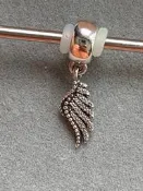 Pandora潘多拉天使之翼吊墜串珠791750CZ，正品保證，98新，壹顆免運保證正品