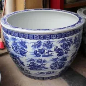 陶瓷大水缸 養荷花睡蓮盆 錦鯉特大號水缸 庭院酒店水缸