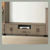 【多瓦娜家居】貝拉灰橡色6尺電視櫃 26058403001