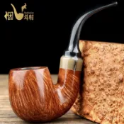 多款可選 石楠木 煙鬥 石楠木煙鬥 手工 直柄 老式傳統 過濾專用煙具 送禮 男士禮物 可拆卸 光麵 麻麵 鵰刻紋