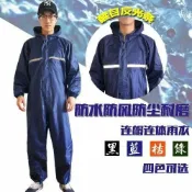 小胖達生活百貨 連身雨衣 防暴雨 透氣舒適 一件式雨衣 電動車騎行徒步登山垂釣雨衣雨褲套裝防水工作服