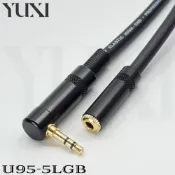 (店+)直頭 彎頭 耳機延長線 轉 3.5mm TRS 公對母頭 耳機線 3.5mm音源線 耳機線 AUX IN