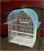 ==臻品寵物鳥園==藍色小半圓頂型鳥籠/鼠籠.白文鳥錦靜梅花雀橫斑馬達加斯加虎皮鸚鵡愛情鳥蜜袋鼯花栗鼠小飛鼠.01156691#