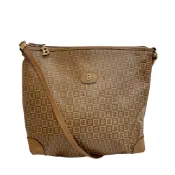 【DOKODEMO】【二手】 BALLY Pochette 復古全印花單肩包/手提包/斜背包/肩包，ブラウン