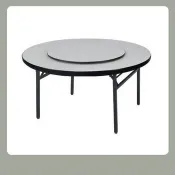 【多瓦娜家居】5尺圓桌(折合腳)(3尺轉皿.1.5尺鋁圈) 26204400003