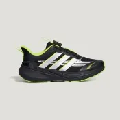 【adidas 愛迪達】Lightdart LT K 中童 休閒鞋 流行 黑 日常活動 免綁鞋帶(LA4513)