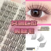 新韓系女團系列愛豆假睫毛自然仿真ACE三部曲貓爪單簇分段眼睫毛