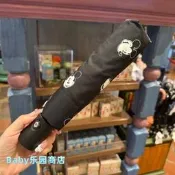 香港迪士尼系列米奇達菲系列折疊傘晴雨傘遮陽傘防曬傘黑色