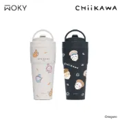 【WOKY x 吉伊卡哇】雙層陶瓷保溫瓶770ml(2.0上蓋)//餐墊餐具組