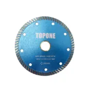 (店+)TOPONE 鑽石切割鋸片 125×1.4×8×22.2mm 切斷片 水泥切片拋光磚專用 超薄波紋片 中崙五金