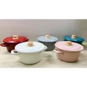 *現貨開發票*日本代購HONEY WARE富士琺瑯鍋 18CM 琺瑯湯鍋 附鍋蓋 雙耳琺瑯鍋 附原廠外盒 新居賀禮