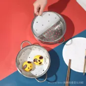 硅油蒸籠紙一次性不粘屜布蒸鍋紙包子饅頭燒烤盤油紙蒸包子蒸籠墊 XETH