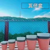 【醬米資材】翠筠 瓦仔盆 瓦仔高盆 瓦仔皿 仿陶素燒盆 仿瓷特殊造型花盆 花盆 多肉盆 觀葉盆 另有販售底盤