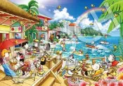 03-078 絕版108片日本進口拼圖 SNOOPY 史努比 查理布朗 海邊度假