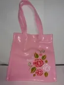 harrods 全新粉色玫瑰圖案小提袋