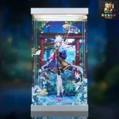 APEX-TOYS原神神裏綾華白鷺霜華Ver.公仔主題展示和