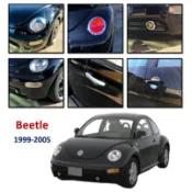 圓夢工廠 VW 金龜車 Beetle 1999~2005 1代 前燈框 後燈框 霧燈框 車門把手蓋 後視鏡蓋 車燈眉配件