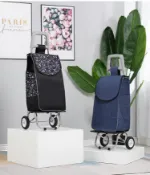 宜百家 免運 折疊買菜購物手推車 購物車買菜車小拉車輕便折疊免安裝拉桿車家用便攜手拉車買菜神器