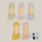 【NicoFun愛定做】1雙 最可愛 五趾襪 淺色 白色襪子 船襪 透氣襪 高跟鞋 五指襪 樂福鞋(23-25.5棉襪)