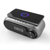 (店+)【Vicote維科特】喇叭 擴音器 無線藍牙音箱 LED時鐘喇叭 無線充電音箱  多功能喇叭