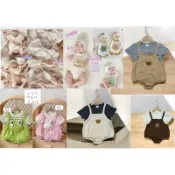 💕夏季現貨💕寶寶奶瓶包屁衣 青蛙 兔兔 男女寶 嬰幼兒屁屁衣 連身衣