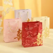 現貨 日日囍∞中式燙金紙袋 提袋 婚禮紙袋 中式手提袋 伴娘禮提袋 禮品提袋 禮物袋 禮物提袋 婚禮小物