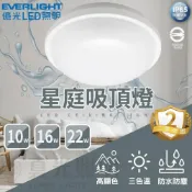(店+)【Everlight 億光】億光 LED 星庭LED吸頂燈  10W/16W/22W  IP65防水防塵 浴室燈 陽台燈 走廊 走道燈 廚房燈