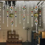 雙貔貅琉璃 五行水晶門簾 山海陣 名師款 正古法琉璃 化煞開運