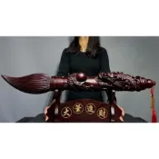 阿一藝品 大支 高檔黑檀木【龍戲珠文昌筆】3款尺寸 禮盒組 粗支霸氣大筆 大筆進財 金榜題名 招財擺飾  新居贈禮