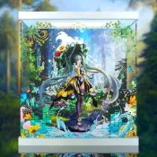 滿299發貨.移不動.APEX 初音未來 miku V家 鳳尾蝶 手辦專用展示盒