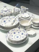 全球選品1館 生活百貨 微瑕釉下唐草英式西餐具咖啡杯碟盤復古陶瓷碗盤家用盤穀物碗