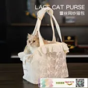 快樂購購 夏季寵物外出包便攜透氣寵物包泰迪小型犬狗背包蕾絲手提太空貓包