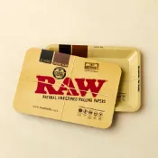 黑羊選物 台灣現貨 RAW 金屬捲煙盤 (xs) 18cm小款 Rolling Tray 捲菸盤 捲菸收納 濾嘴 捲煙紙