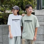 NEIGHBORHOOD 胸前 字體LOGO 東京 短袖 共4色 黑灰白綠 男女 【彼得潘】