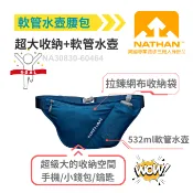 美國NATHAN Pinnacle軟管水壺腰包黑藍兩色 跑步登山健行路跑馬拉松登山出國旅行朝聖之路NA30830
