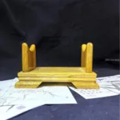 🔥臺灣出貨🔥精選四川金絲楠木 小葉楨楠 橫財擺件 支架底座 劍架文昌筆支架底座擺件 寓意招財進寶財源廣進SC