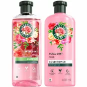 (店+)Herbal Essences玫瑰香氛洗髮潤髮乳 400ml 花香柔順亮澤0%矽靈防毛躁