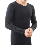(店+)【amica】石墨烯極上磨毛蓄熱衣男(男發熱衣 發熱衣 石磨烯 女保暖衣 保暖衣 保暖)