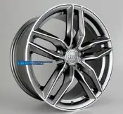【中清路輪胎旗艦店】18吋 類RS6 新款5孔112鋁圈樣式 AUDI.VW VAG車系專用圈 鐵灰車面車邊