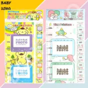 🦖Baby Dino寶貝龍🦖台灣出貨 正版 晴天 兒童身高尺 身高紀錄 雙子星 布丁狗 照片尺 壁貼 成長尺 1-185