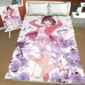 diy定制二次元動漫加藤惠學生宿舍單人床單1.5米宅男被單1.2床品#新祥
