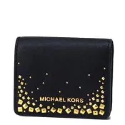 MICHAEL KORS MK 防刮皮革鉚釘 短夾  