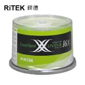 永昌創新國際有限公司 EF【RiTEK錸德】 16X DVD-R 桶裝 4.7GB X版 50片/組【APP滿額下單10%點數(單一帳號最高1000點)】9/30止