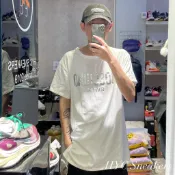 [HYC] MOSCHINO SWIM 燙銀 字母 印花 短TEE