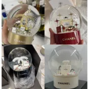 chanel 櫃台年末禮 聖誕雪花球 水晶球 交換禮物  生日禮物