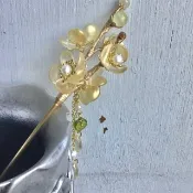 喵手作~一剪梅髮簪/金