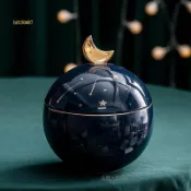 臺灣出貨#寵物骨灰罐 北歐輕奢 日月星辰相伴 現代簡約貓咪狗狗去世紀念盒#免運