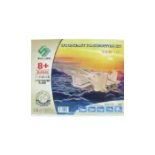 (店+)DIY木質拼圖模型 G-P044 F15戰鬥機 /一個入 木製飛機模型 四聯組合式拼圖